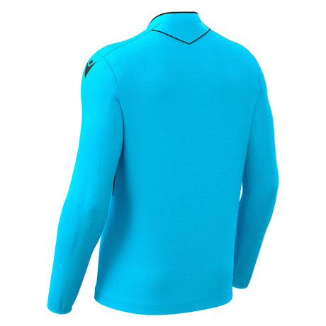 JNR Macron Mendez ECO Referee Shirt LS - Neon Sky/Black - KitRoom