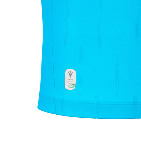 JNR Macron Mendez ECO Referee Shirt LS - Neon Sky/Black - KitRoom