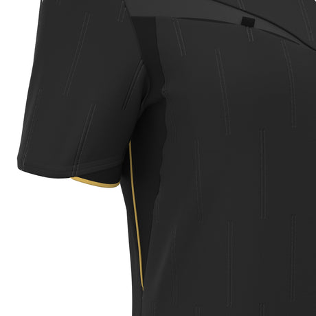 JNR Macron Tess ECO WMN Referee Shirt SS - Black/Gold - KitRoom