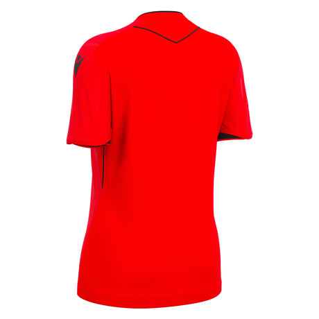 JNR Macron Tess ECO WMN Referee Shirt SS - Brick Red/Black - KitRoom