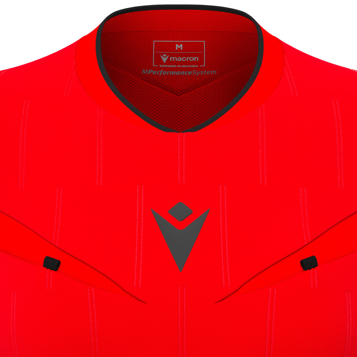 JNR Macron Tess ECO WMN Referee Shirt SS - Brick Red/Black - KitRoom