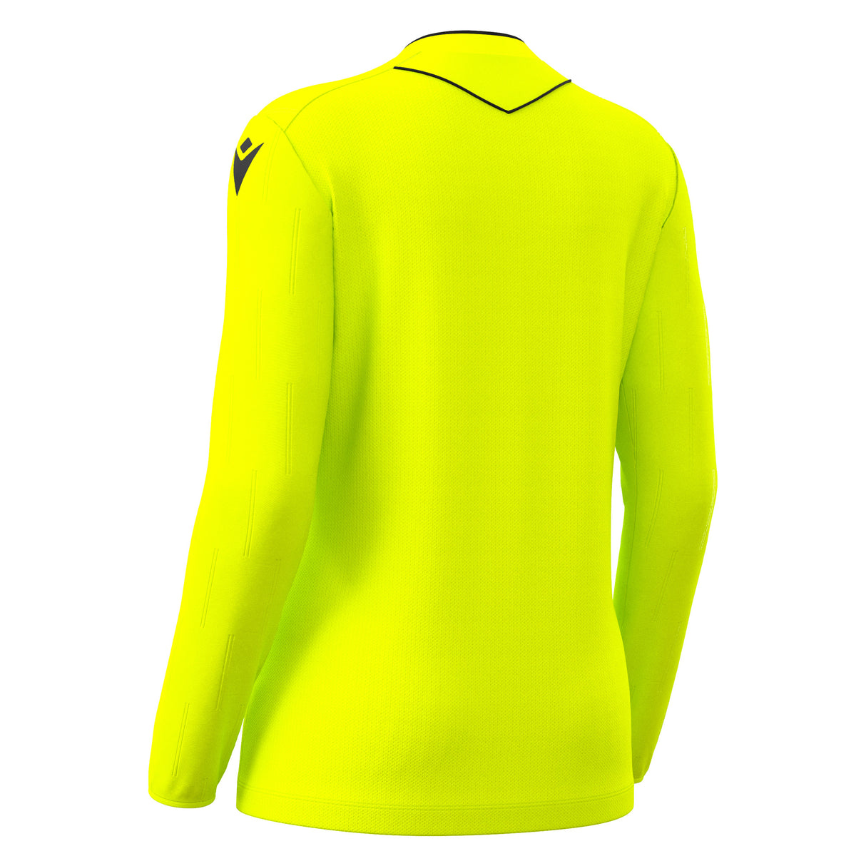 JNR Macron Tess ECO WMN Referee Shirt LS - Neon Yellow/Black - KitRoom