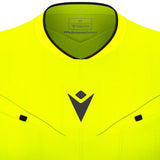 JNR Macron Tess ECO WMN Referee Shirt LS - Neon Yellow/Black - KitRoom