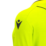 JNR Macron Tess ECO WMN Referee Shirt LS - Neon Yellow/Black - KitRoom