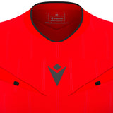 JNR Macron Tess ECO WMN Referee Shirt LS - Brick Red/Black - KitRoom