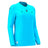 JNR Macron Tess ECO WMN Referee Shirt LS - Neon Sky/Black - KitRoom