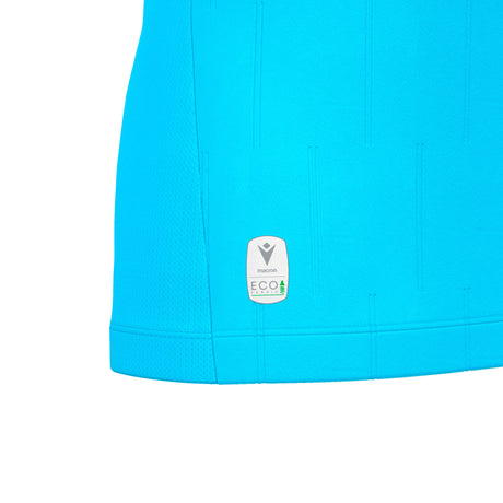 JNR Macron Tess ECO WMN Referee Shirt LS - Neon Sky/Black - KitRoom
