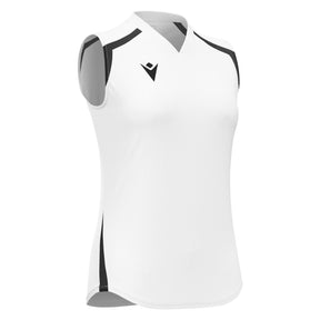 JNR Macron Frostmoor WMN Sleeveless Shirt - White/Black - KitRoom