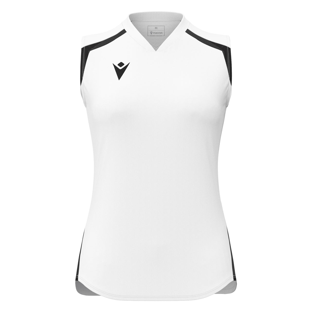 JNR Macron Frostmoor WMN Sleeveless Shirt - White/Black - KitRoom