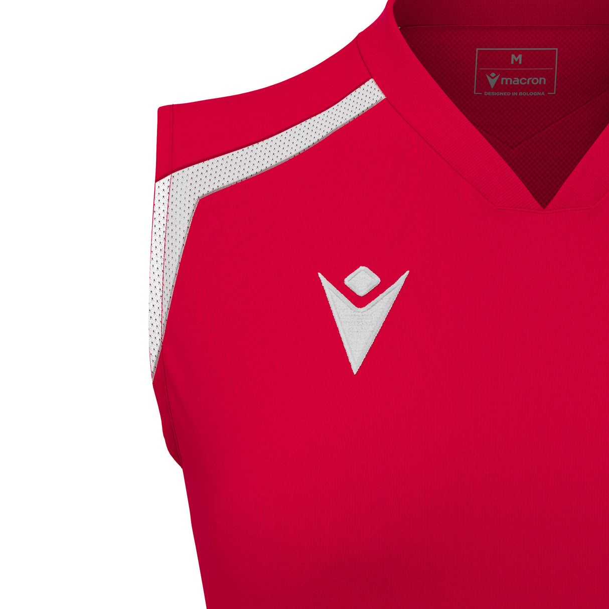 JNR Macron Frostmoor WMN Sleeveless Shirt - Red/White - KitRoom