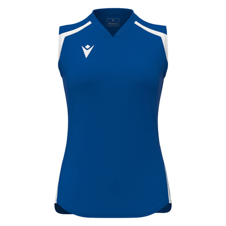 JNR Macron Frostmoor WMN Sleeveless Shirt - Royal Blue/White - KitRoom