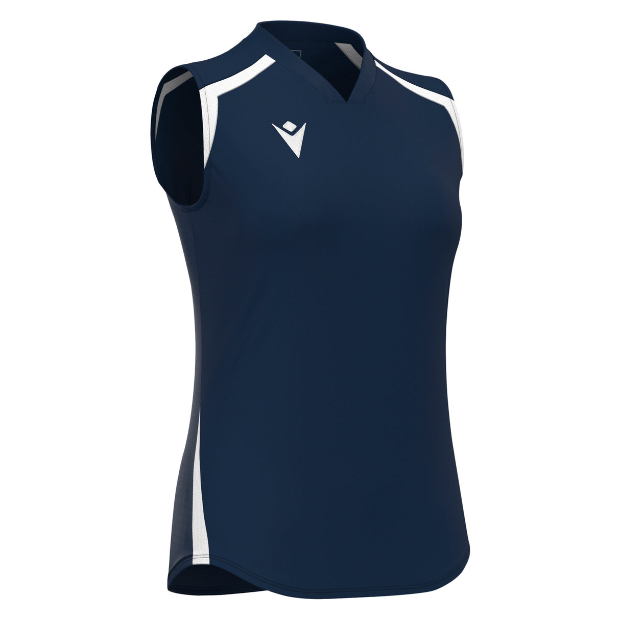 JNR Macron Frostmoor WMN Sleeveless Shirt - Navy/White - KitRoom