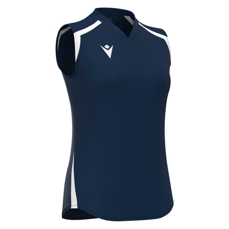 JNR Macron Frostmoor WMN Sleeveless Shirt - Navy/White - KitRoom