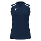 JNR Macron Frostmoor WMN Sleeveless Shirt - Navy/White - KitRoom