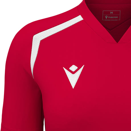 JNR Macron Anduril WMN Shirt SS - Red/White - KitRoom