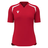 JNR Macron Anduril WMN Shirt SS - Red/White - KitRoom