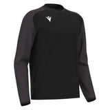 JNR Macron Thalos Roundneck Top - Black/Dark Grey - KitRoom