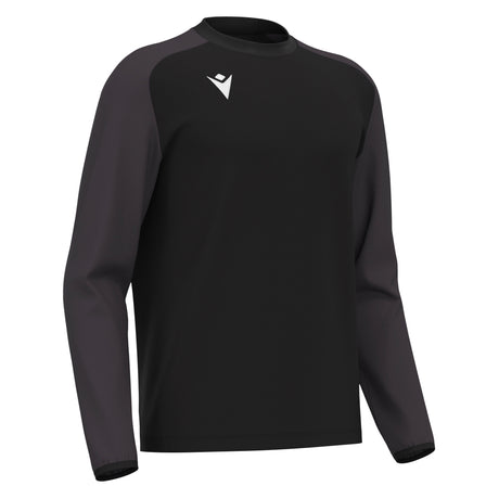 JNR Macron Thalos Roundneck Top - Black/Dark Grey - KitRoom
