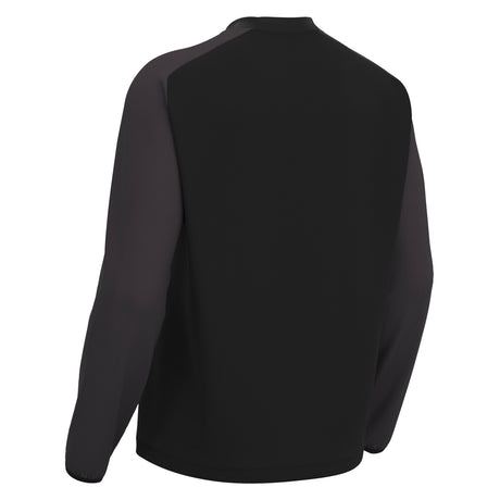 JNR Macron Thalos Roundneck Top - Black/Dark Grey - KitRoom