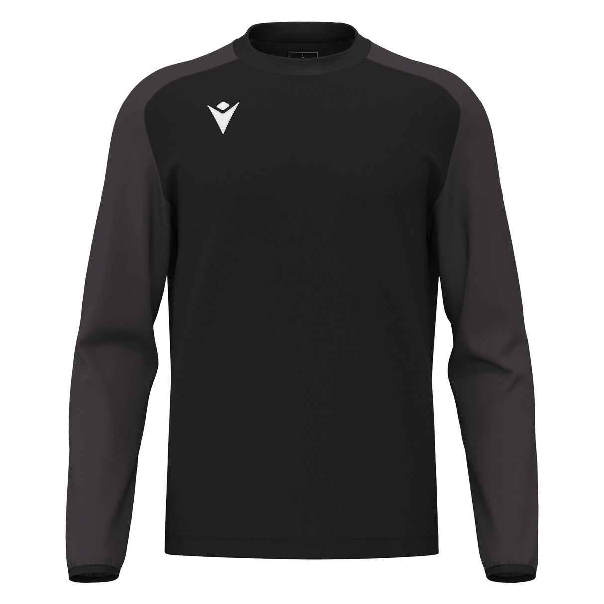 JNR Macron Thalos Roundneck Top - Black/Dark Grey - KitRoom