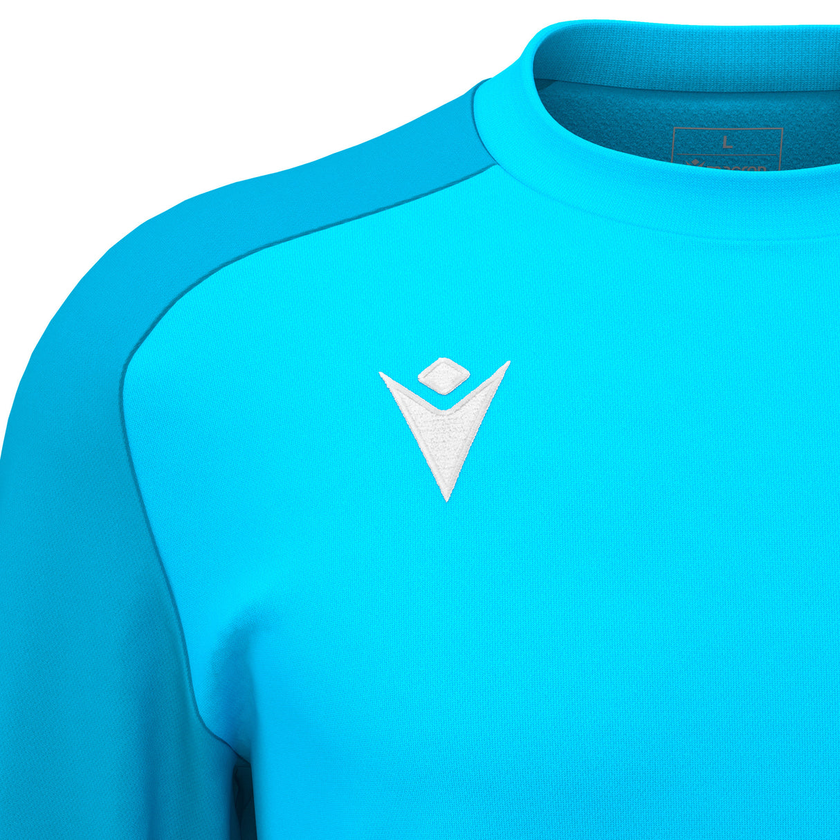 JNR Macron Thalos Roundneck Top - Neon Sky/Dark Neon Sky - KitRoom