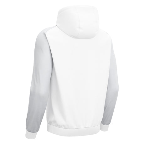 JNR Macron Chronos Full Zip Hoody - White/Light Grey - KitRoom