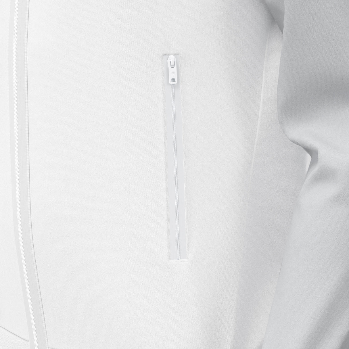 JNR Macron Chronos Full Zip Hoody - White/Light Grey - KitRoom