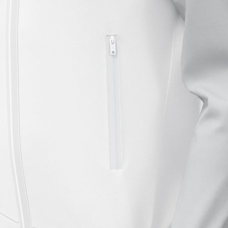 JNR Macron Chronos Full Zip Hoody - White/Light Grey - KitRoom
