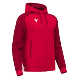JNR Macron Chronos Full Zip Hoody - Red/Dark Red - KitRoom