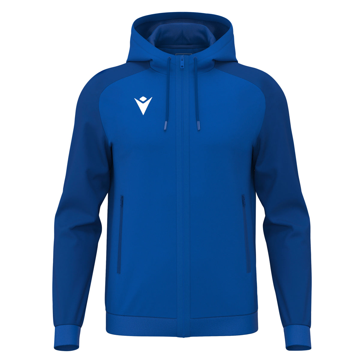 JNR Macron Chronos Full Zip Hoody - Royal Blue/Dark Royal - KitRoom