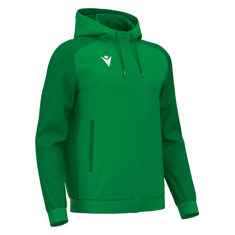 JNR Macron Chronos Full Zip Hoody - Green/Dark Green - KitRoom