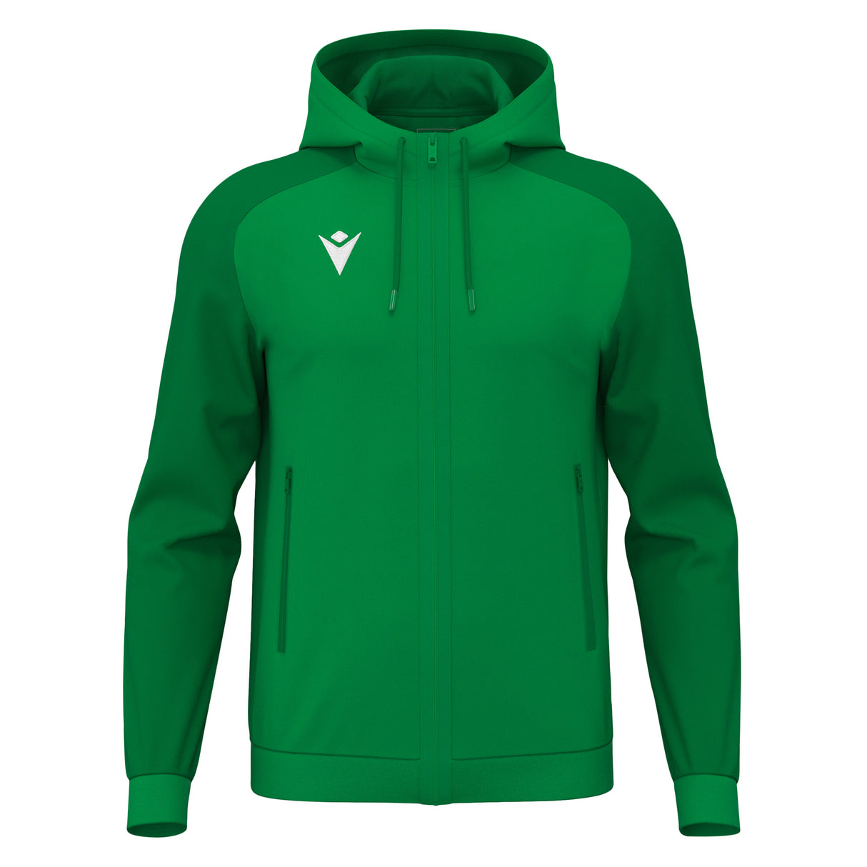 JNR Macron Chronos Full Zip Hoody - Green/Dark Green - KitRoom