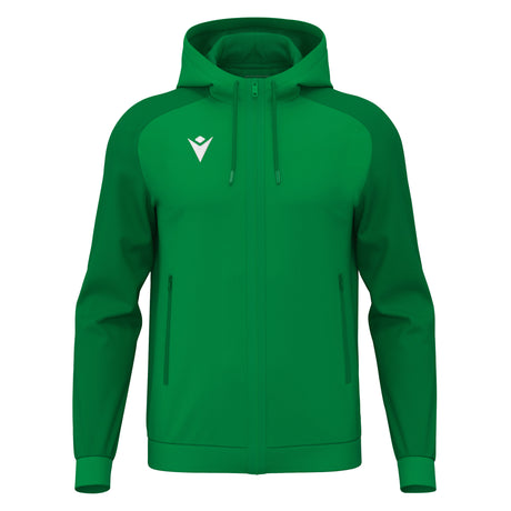 JNR Macron Chronos Full Zip Hoody - Green/Dark Green - KitRoom