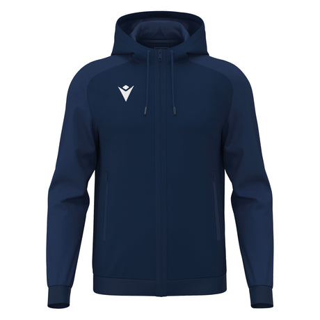 JNR Macron Chronos Full Zip Hoody - Navy/Light Navy - KitRoom