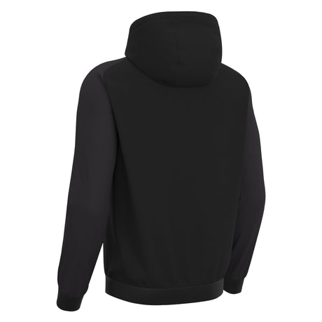 JNR Macron Chronos Full Zip Hoody - Black/Dark Grey - KitRoom