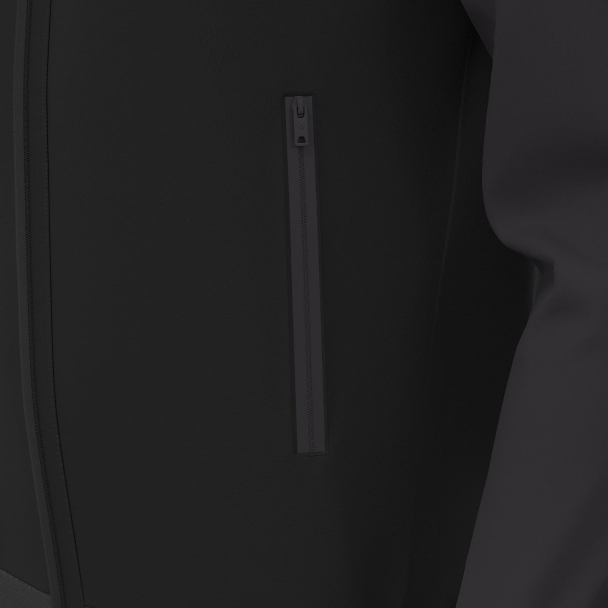 JNR Macron Chronos Full Zip Hoody - Black/Dark Grey - KitRoom