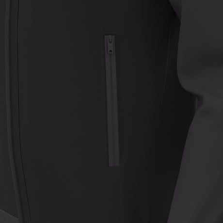 JNR Macron Chronos Full Zip Hoody - Black/Dark Grey - KitRoom