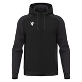 JNR Macron Chronos Full Zip Hoody - Black/Dark Grey - KitRoom