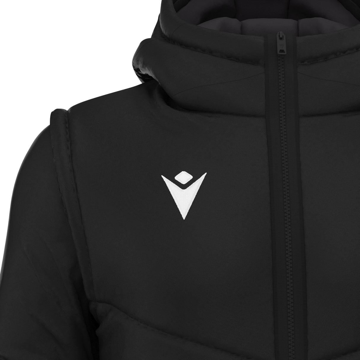 JNR Macron Duality Padded Jacket - Black - KitRoom