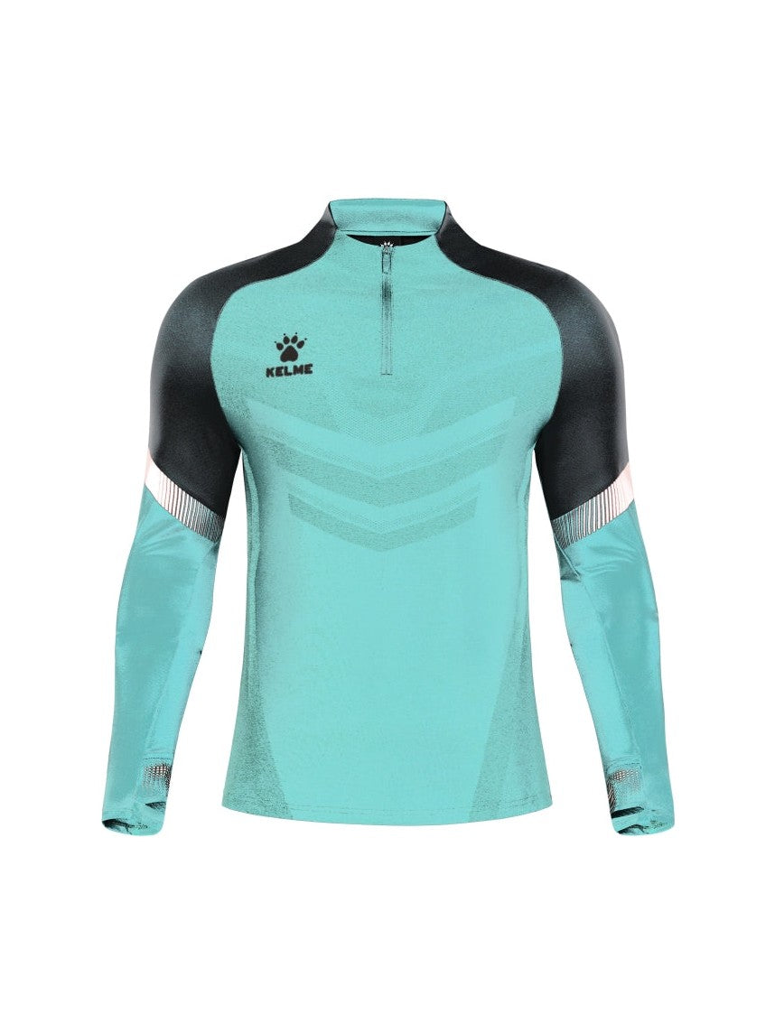 Kelme Warrior 1/4 Zip Sweatshirt - Mint Green / Dark Green