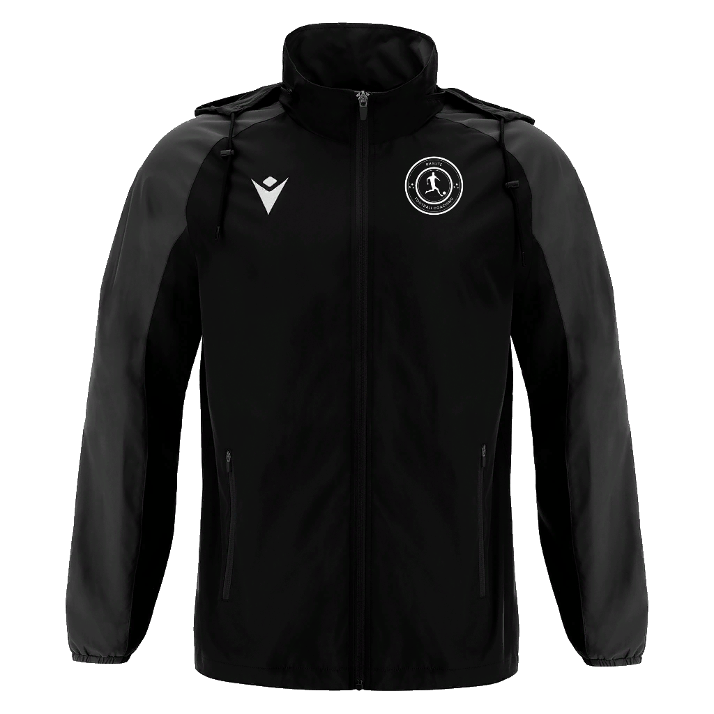 RH Elite Football Coaching JNR Macron Elbrus Rain Jacket