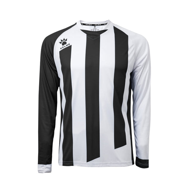 Kelme Milano L/S Football Jersey - Black / White