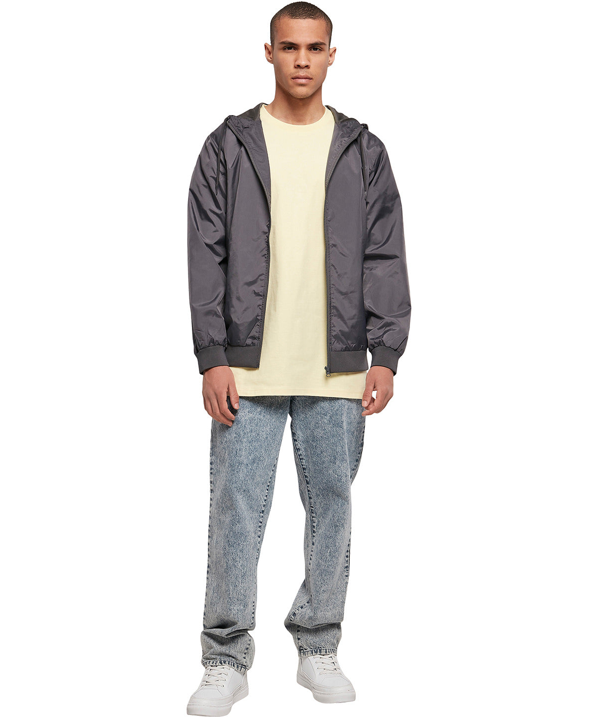 Build Your Brand Wind runner Union Beige/Black