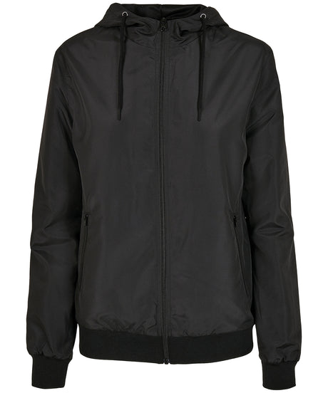 Build Your Brand Women's recycled windrunner