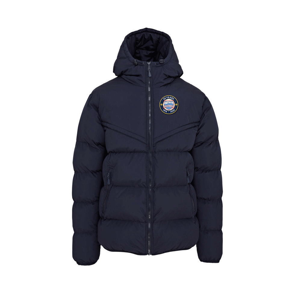 Ballyvea FC JNR Chevron Puffer Jacket Navy
