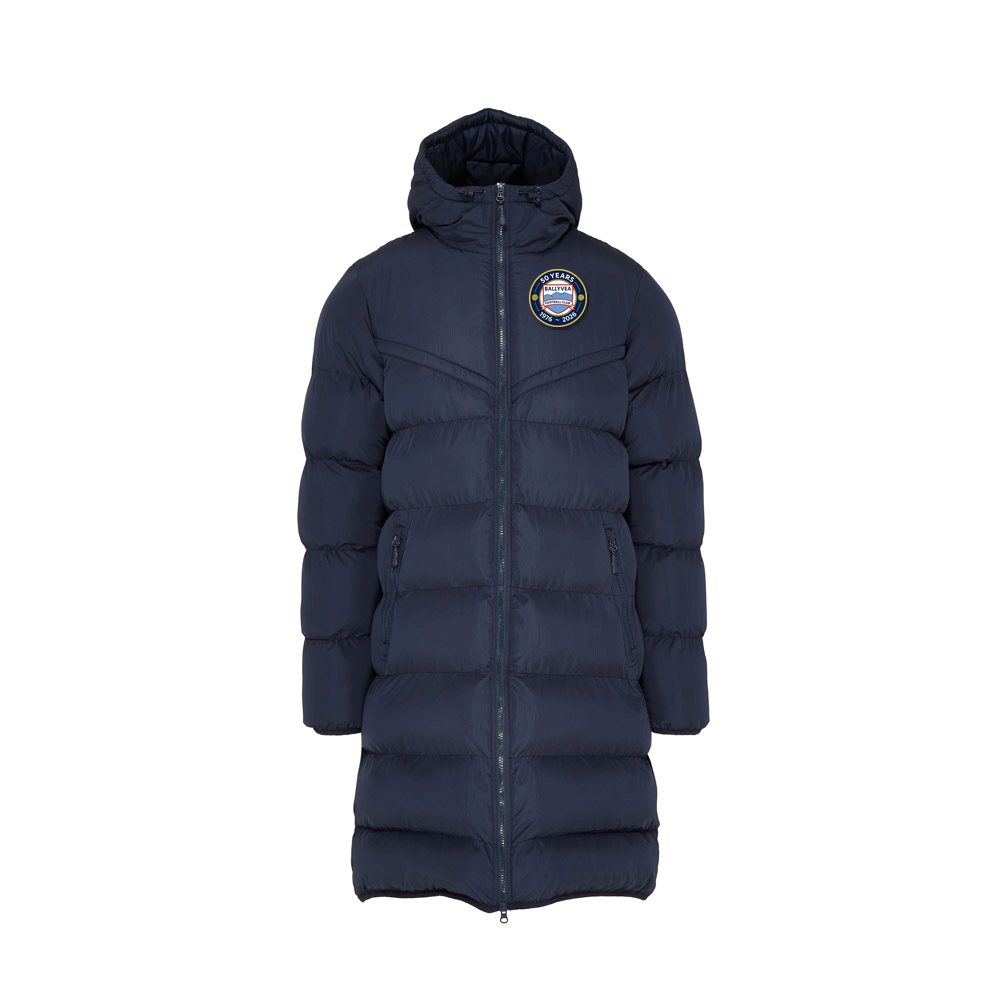 Ballyvea FC SNR Chevron Puffer Coat Navy