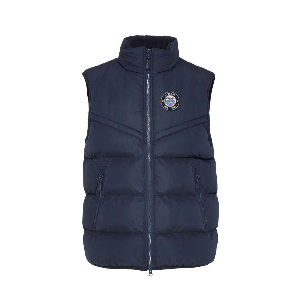Ballyvea FC JNR Chevron Puffer Gilet Navy