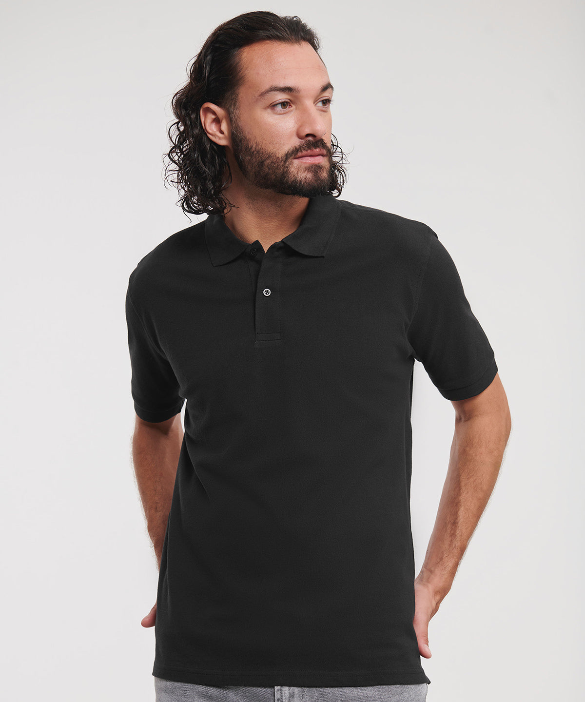 Russell Athletic Classic cotton piqué polo White*