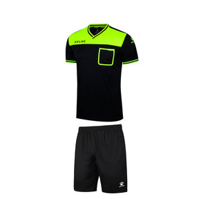 Kelme Referee S/S Set - Black / Lime