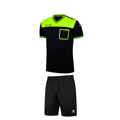 Kelme Referee S/S Set - Black / Lime